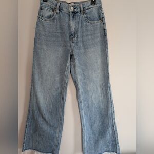 Alice + Olivia Weezy Wide Leg Denim Jeans Sadie Wash size 27